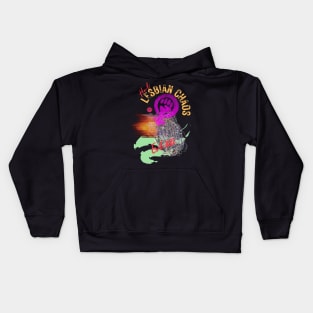 Hot lesbian chaos 2022 Kids Hoodie